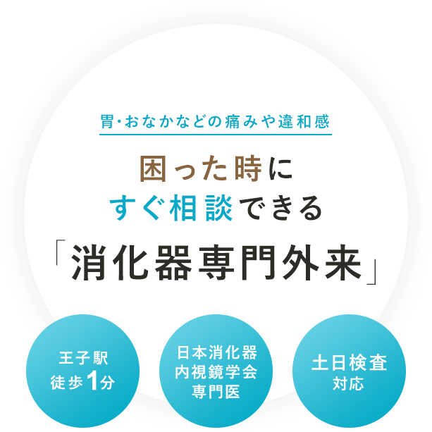 胃・おなかなどの痛みや違和感困った時にすぐ相談できる「消化器専門外来」